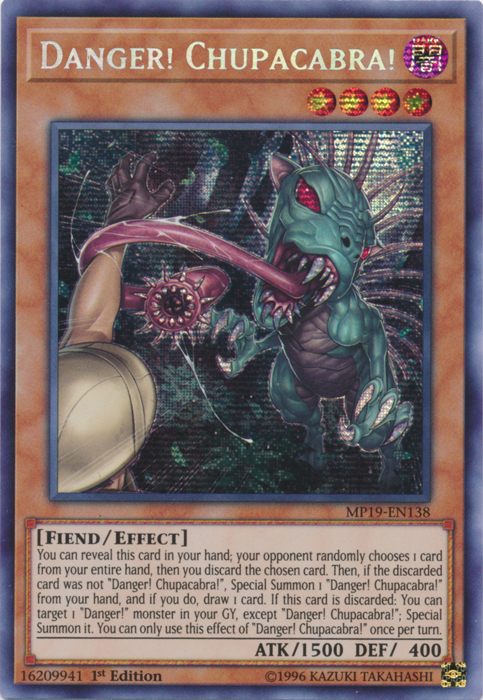 Danger! Chupacabra! [MP19-EN138] Prismatic Secret Rare | Anubis Games and Hobby