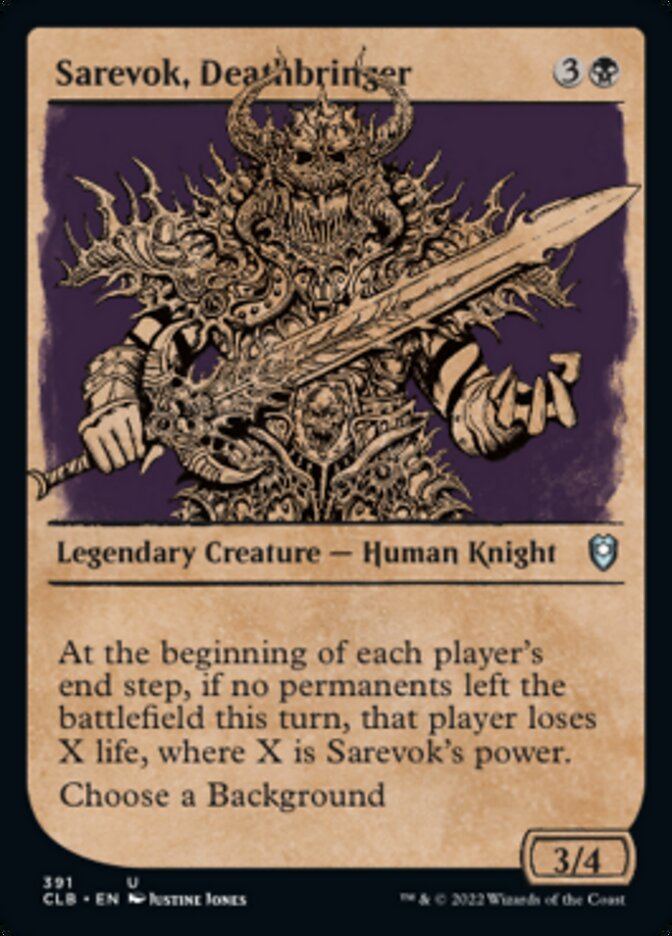 Sarevok, Deathbringer (Showcase) [Commander Legends: Battle for Baldur's Gate] | Anubis Games and Hobby