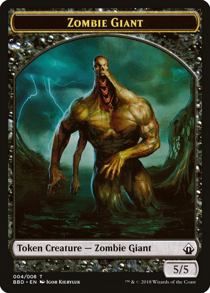 Zombie Giant Token [Battlebond Tokens] | Anubis Games and Hobby