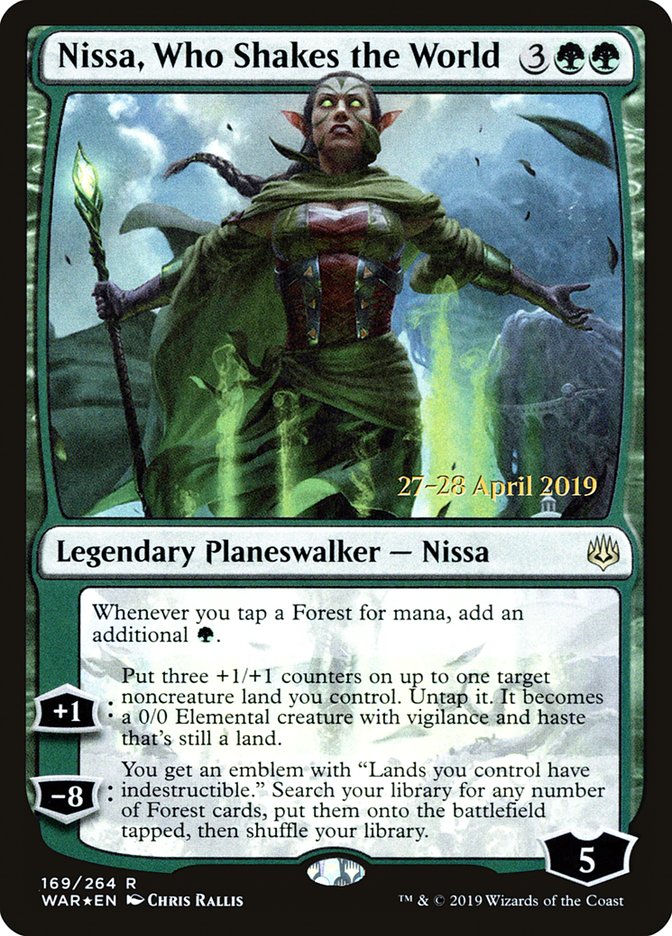 Nissa, Who Shakes the World [War of the Spark Prerelease Promos] | Anubis Games and Hobby