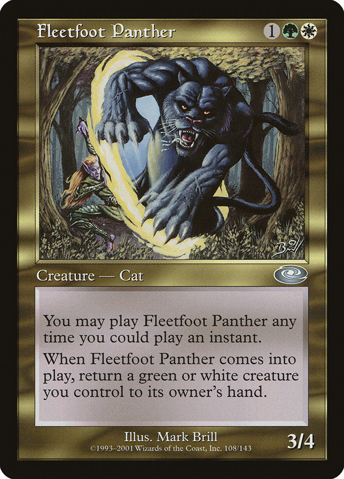 Fleetfoot Panther [Planeshift] | Anubis Games and Hobby