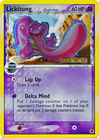 Lickitung (19/101) (Delta Species) (Stamped) [EX: Dragon Frontiers] | Anubis Games and Hobby