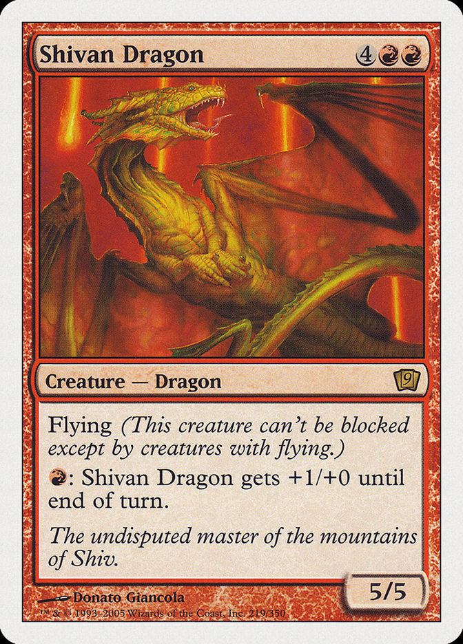 Shivan Dragon [Ninth Edition] | Anubis Games and Hobby