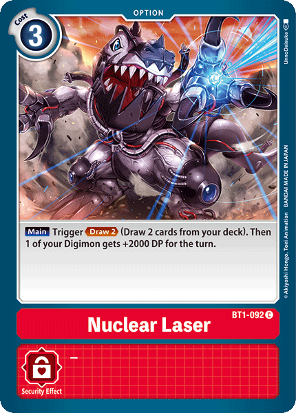 Nuclear Laser [BT1-092] [Release Special Booster Ver.1.0] | Anubis Games and Hobby