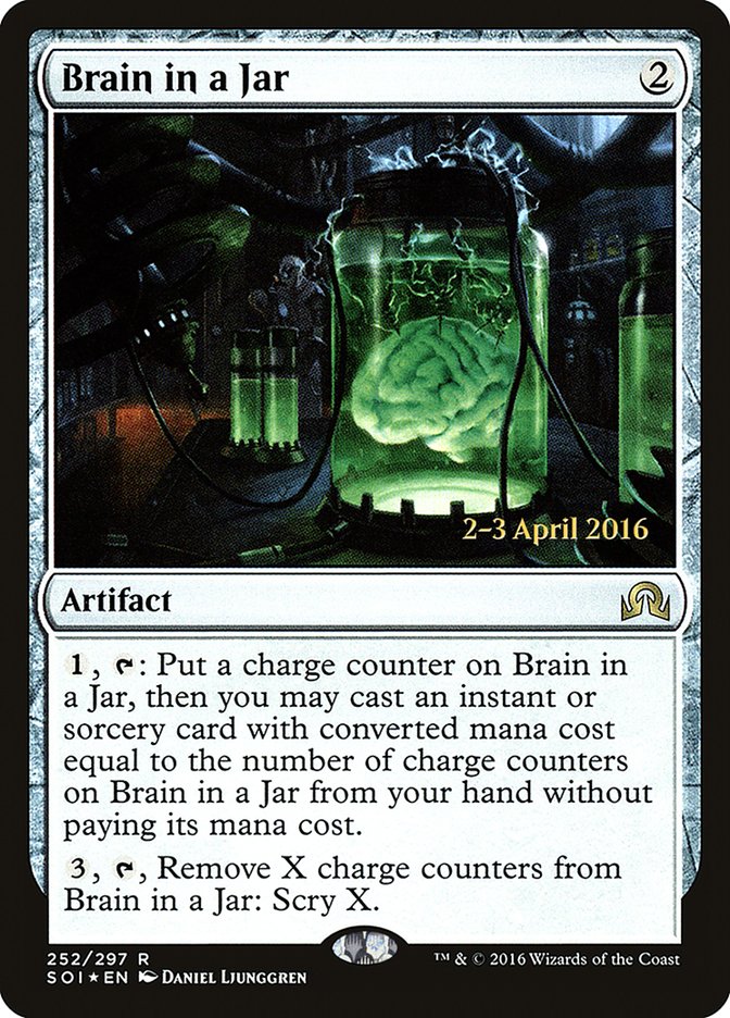 Brain in a Jar [Shadows over Innistrad Prerelease Promos] | Anubis Games and Hobby