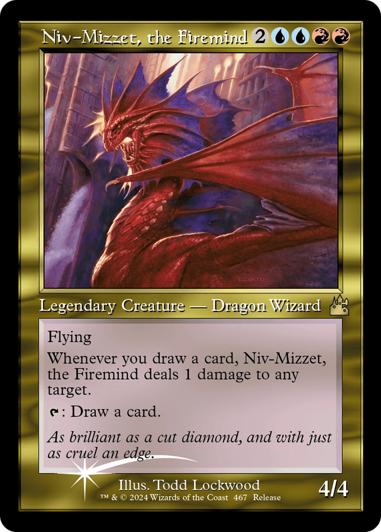 Niv-Mizzet, the Firemind (Retro Frame) [Ravnica Remastered] | Anubis Games and Hobby