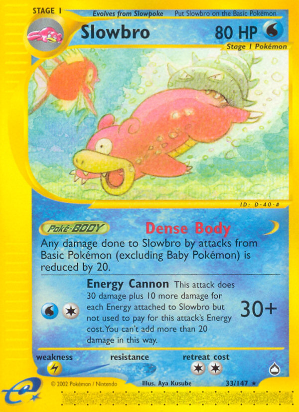 Slowbro (33/147) [Aquapolis] | Anubis Games and Hobby