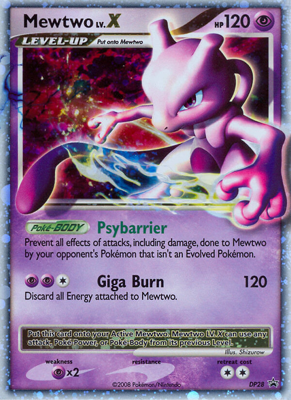 Mewtwo LV.X (DP28) [Diamond & Pearl: Black Star Promos] | Anubis Games and Hobby