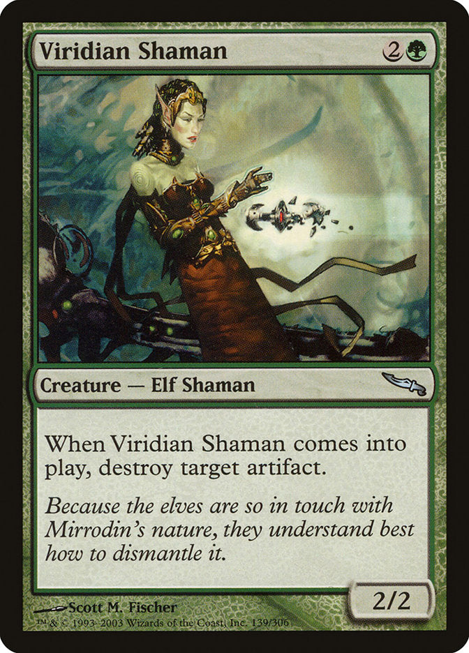 Viridian Shaman [Mirrodin] | Anubis Games and Hobby