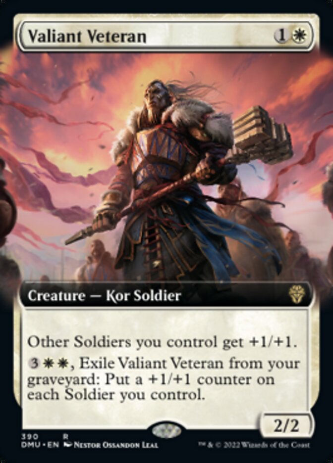 Valiant Veteran (Extended Art) [Dominaria United] | Anubis Games and Hobby