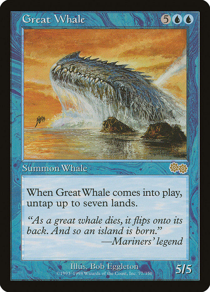 Great Whale [Urza's Saga] | Anubis Games and Hobby