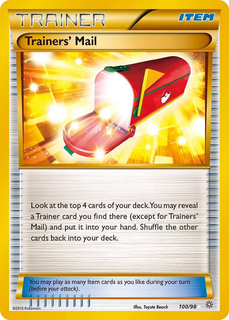 Trainers' Mail (100/98) [XY: Ancient Origins] | Anubis Games and Hobby