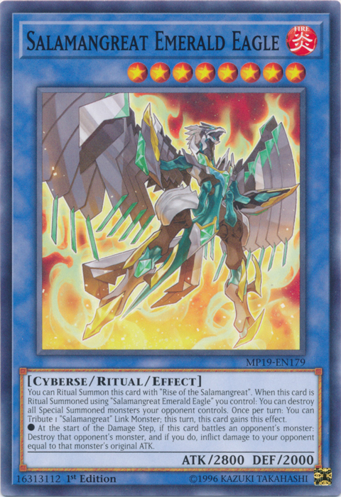 Salamangreat Emerald Eagle [MP19-EN179] Common | Anubis Games and Hobby