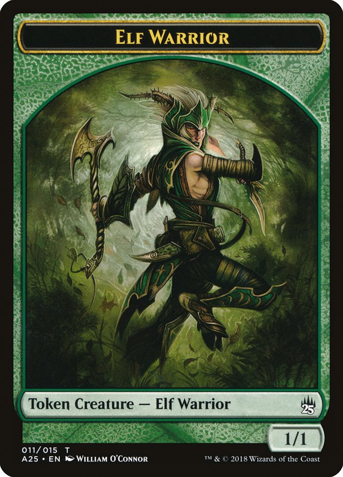 Elf Warrior Token [Masters 25 Tokens] | Anubis Games and Hobby