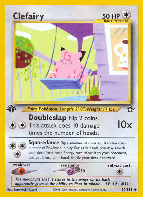 Clefairy (30/111) [Neo Genesis 1st Edition] | Anubis Games and Hobby