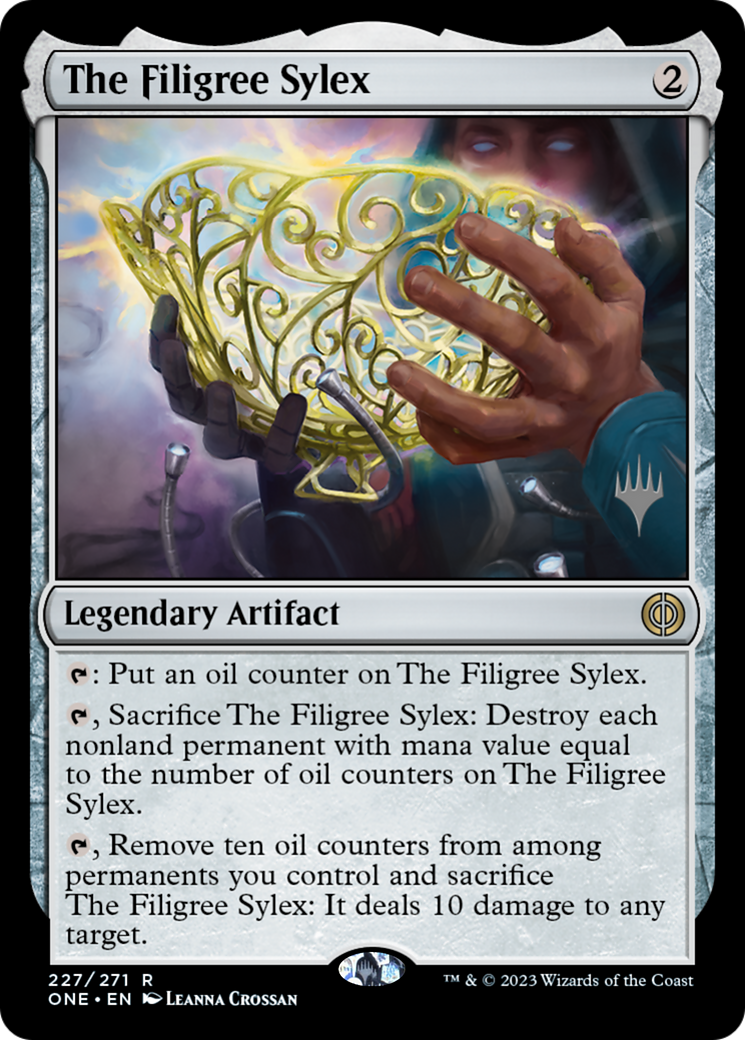 The Filigree Sylex (Promo Pack) [Phyrexia: All Will Be One Promos] | Anubis Games and Hobby