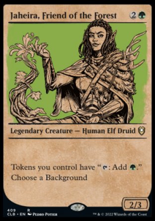 Jaheira, Friend of the Forest (Showcase) [Commander Legends: Battle for Baldur's Gate] | Anubis Games and Hobby