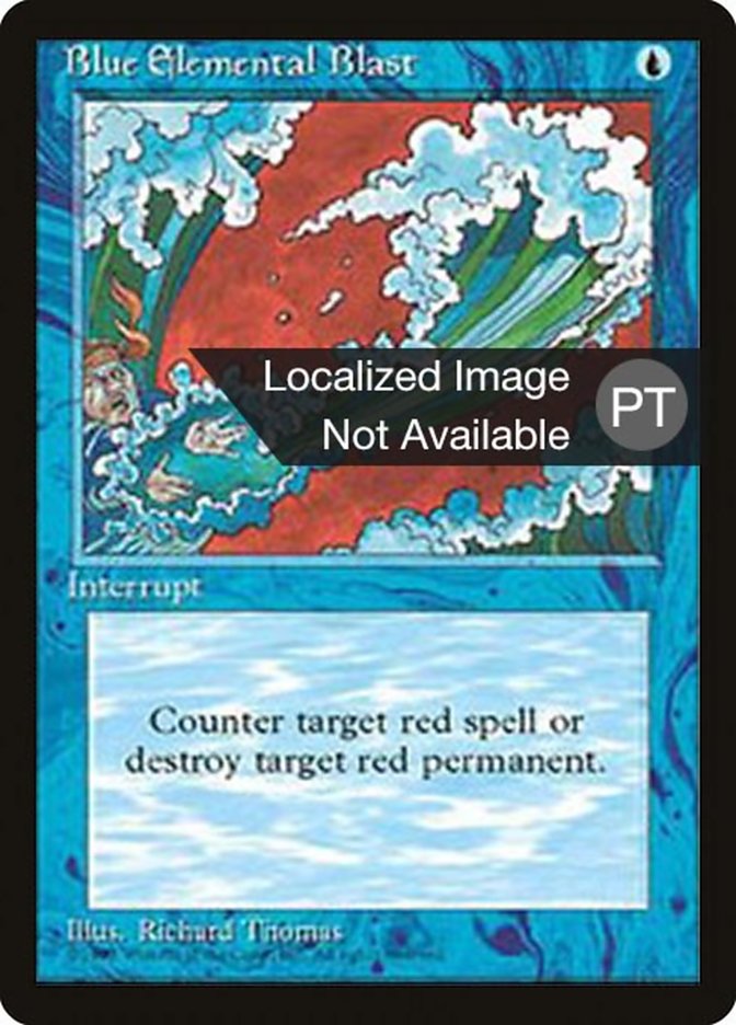 Blue Elemental Blast [Fourth Edition (Foreign Black Border)] | Anubis Games and Hobby