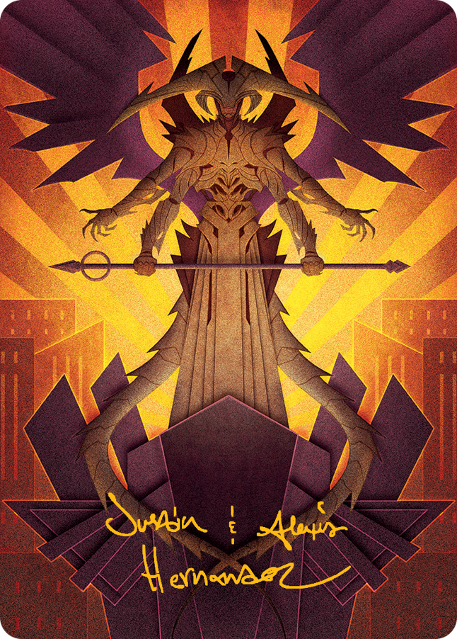 Atraxa, Praetors' Voice Art Card (Gold-Stamped Signature) [March of the Machine Art Series] | Anubis Games and Hobby