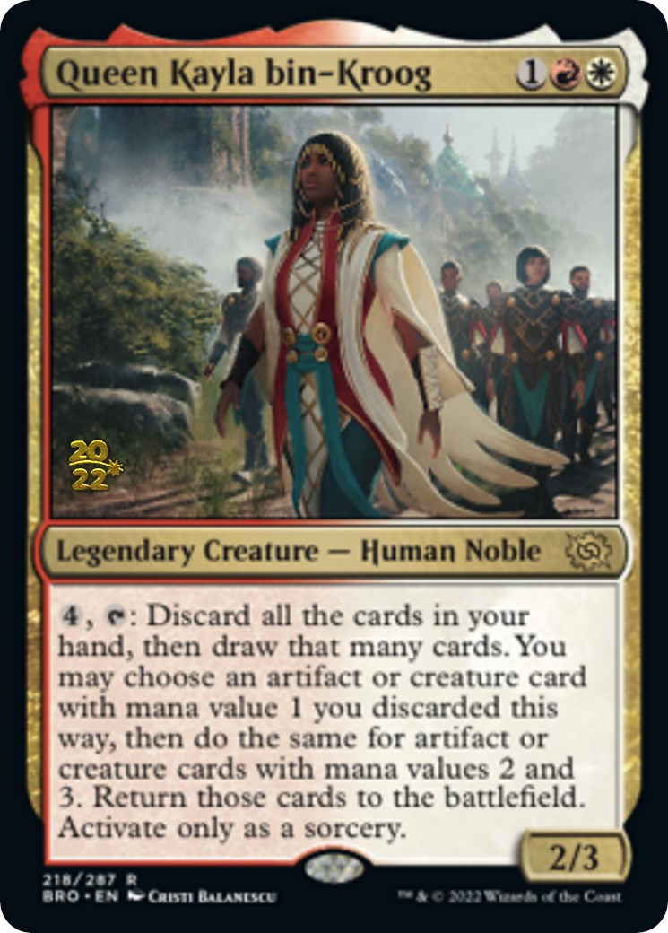 Queen Kayla bin-Kroog [The Brothers' War Prerelease Promos] | Anubis Games and Hobby