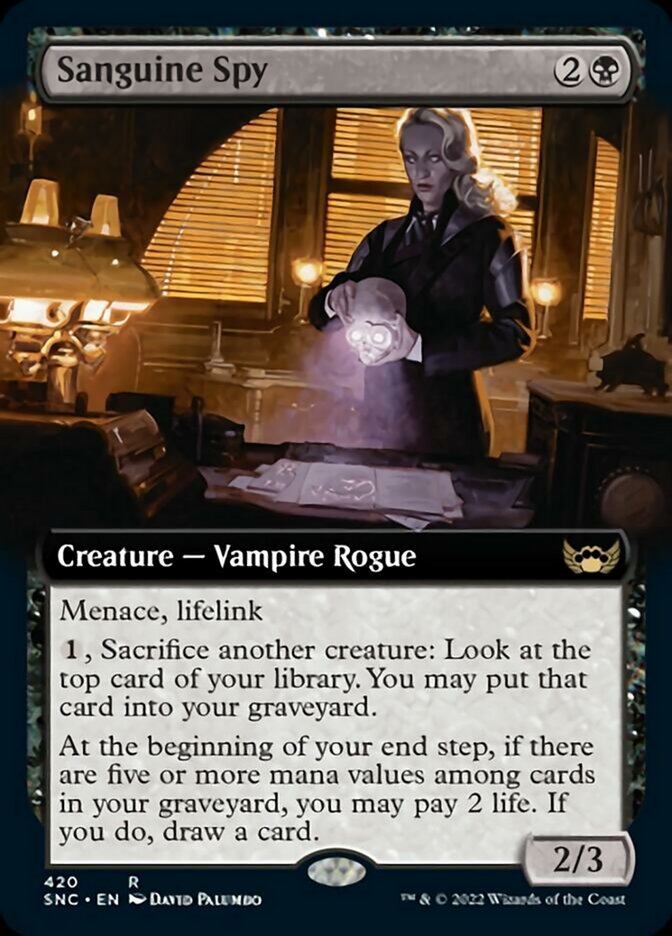 Sanguine Spy (Extended Art) [Streets of New Capenna] | Anubis Games and Hobby