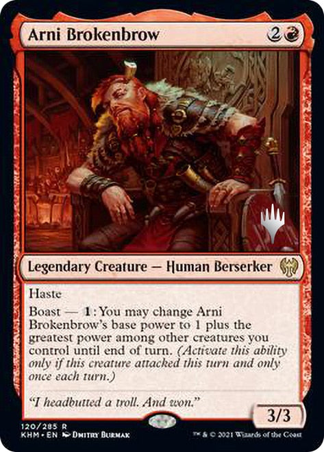 Arni Brokenbrow (Promo Pack) [Kaldheim Promos] | Anubis Games and Hobby