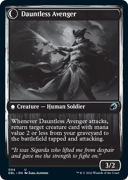 Bereaved Survivor // Dauntless Avenger [Innistrad: Double Feature] | Anubis Games and Hobby