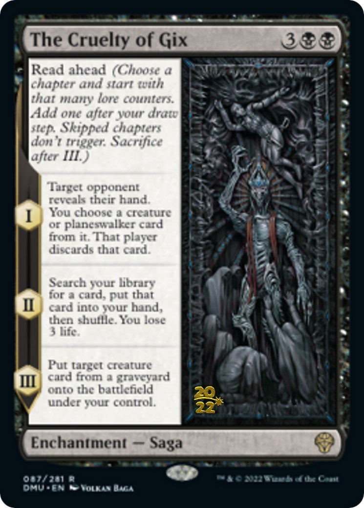 The Cruelty of Gix [Dominaria United Prerelease Promos] | Anubis Games and Hobby