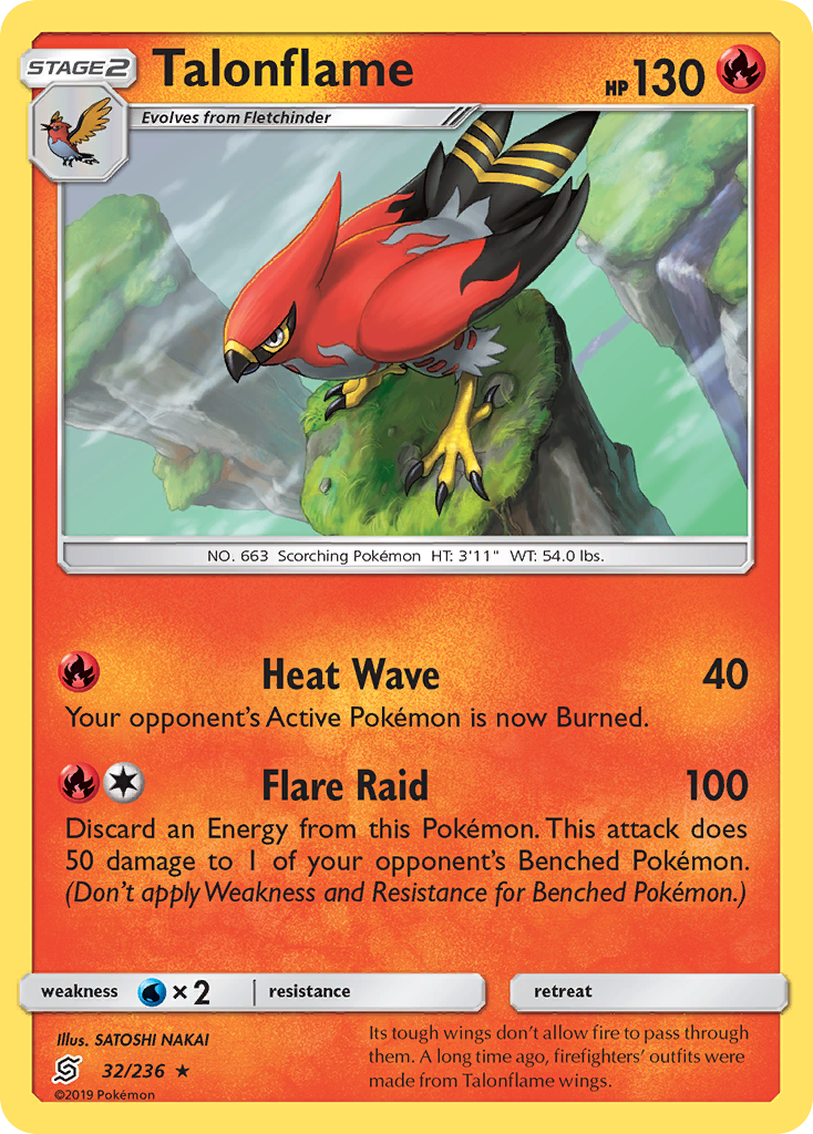 Talonflame (32/236) [Sun & Moon: Unified Minds] | Anubis Games and Hobby