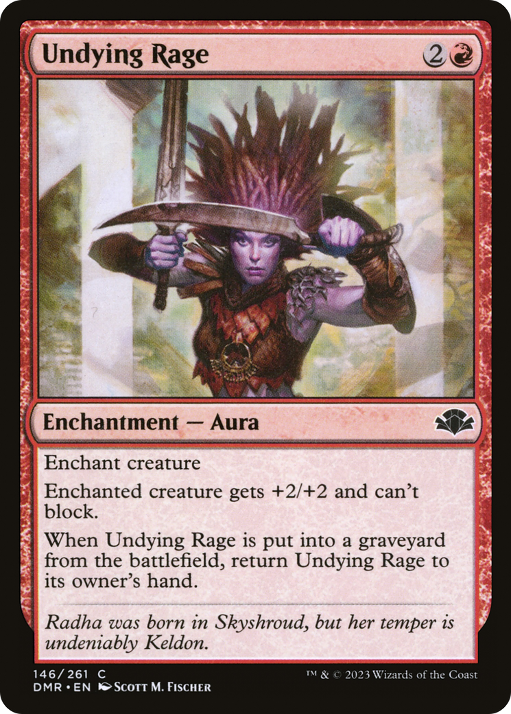 Undying Rage [Dominaria Remastered] | Anubis Games and Hobby