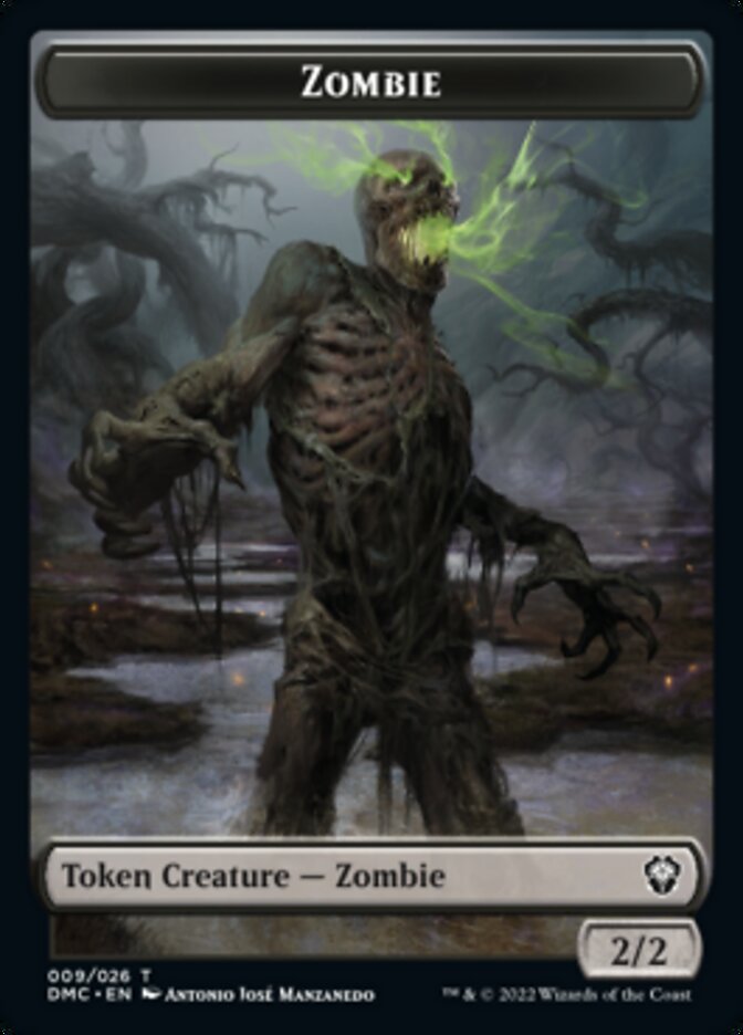 Soldier // Zombie Double-Sided Token [Dominaria United Tokens] | Anubis Games and Hobby