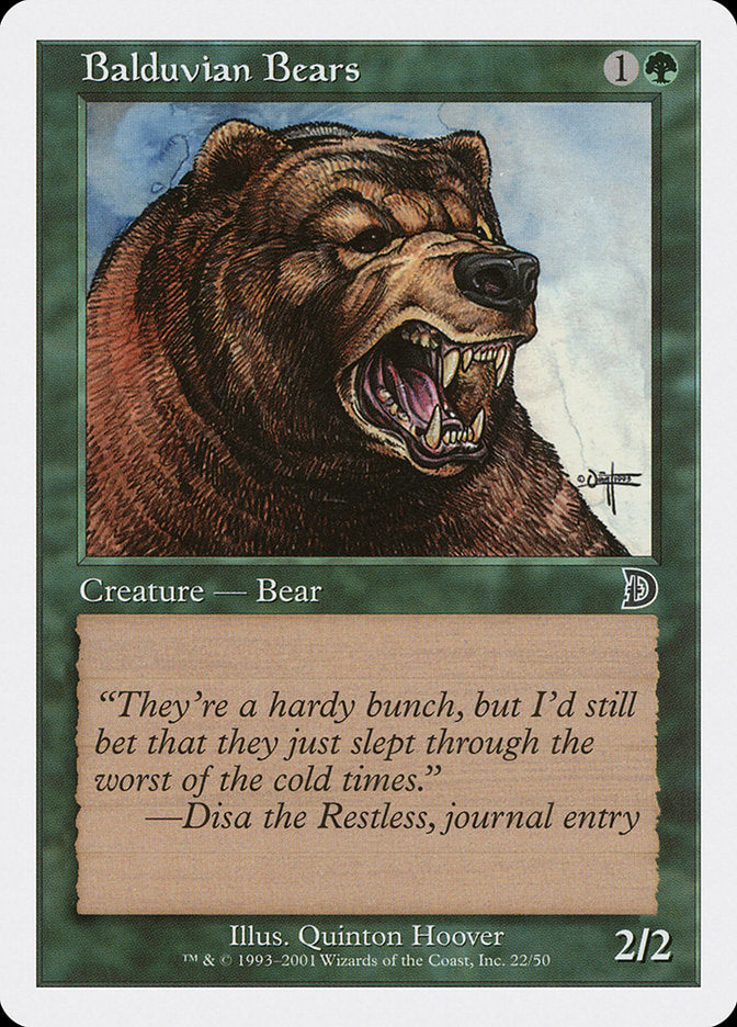 Balduvian Bears [Deckmasters] | Anubis Games and Hobby