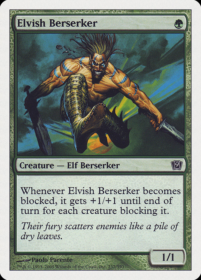 Elvish Berserker [Ninth Edition] | Anubis Games and Hobby