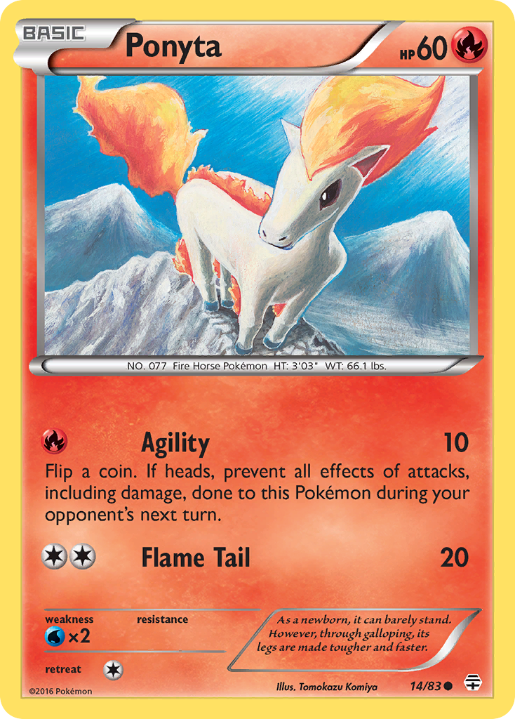 Ponyta (14/83) [XY: Generations] | Anubis Games and Hobby