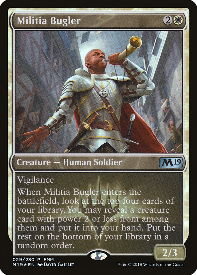 Militia Bugler (FNM) [Core Set 2019 Promos] | Anubis Games and Hobby