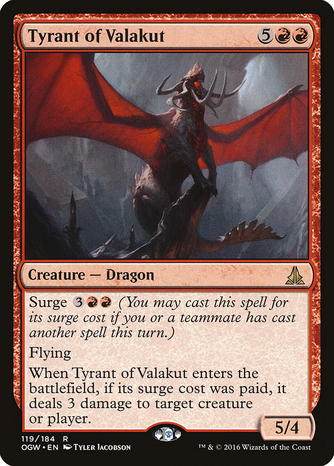 Tyrant of Valakut [Oath of the Gatewatch] | Anubis Games and Hobby