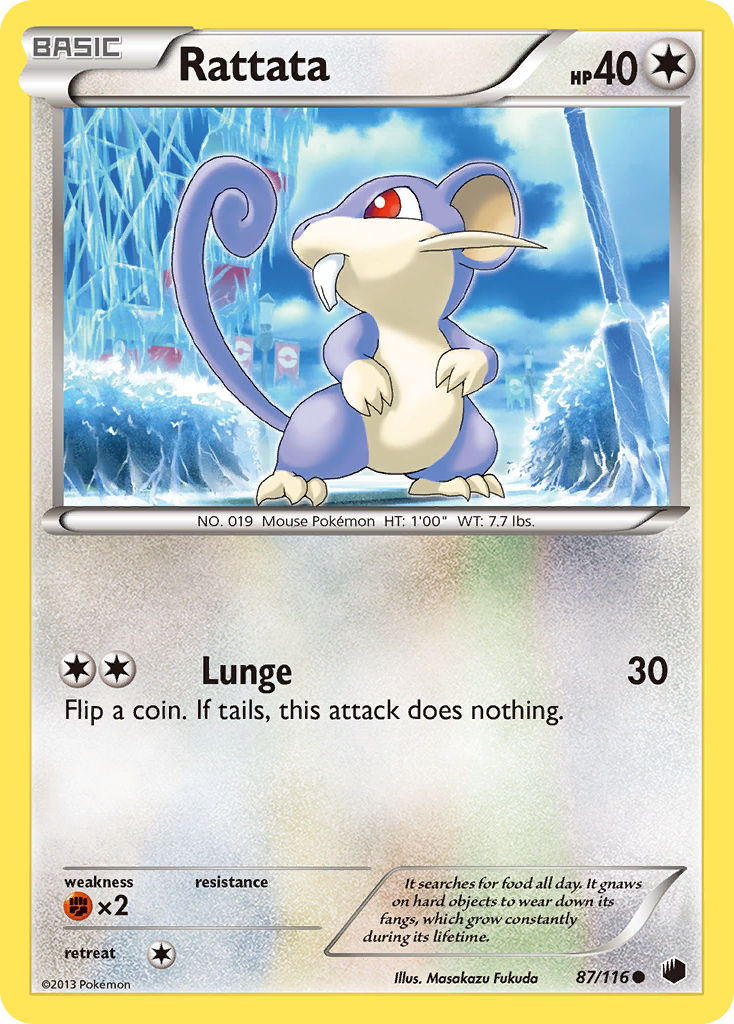 Rattata (87/116) [Black & White: Plasma Freeze] | Anubis Games and Hobby