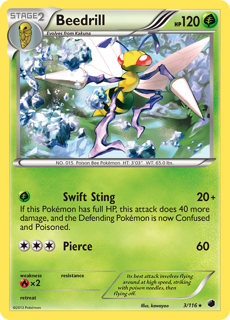 Beedrill (3/116) [Black & White: Plasma Freeze] | Anubis Games and Hobby