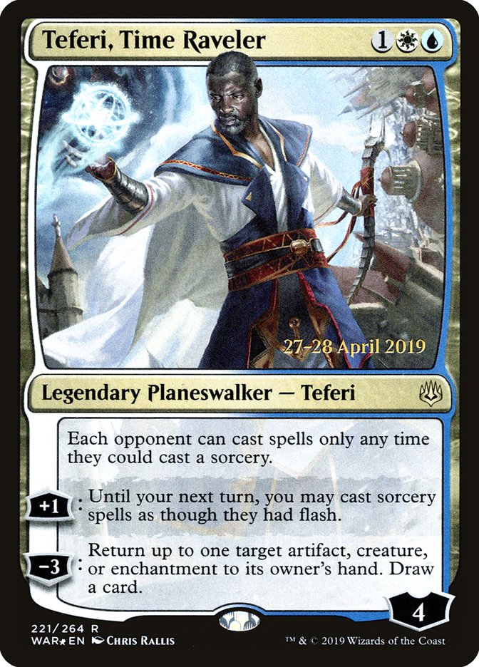 Teferi, Time Raveler [War of the Spark Prerelease Promos] | Anubis Games and Hobby