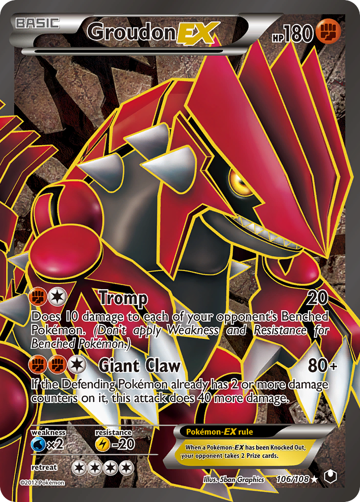 Groudon EX (106/108) [Black & White: Dark Explorers] | Anubis Games and Hobby