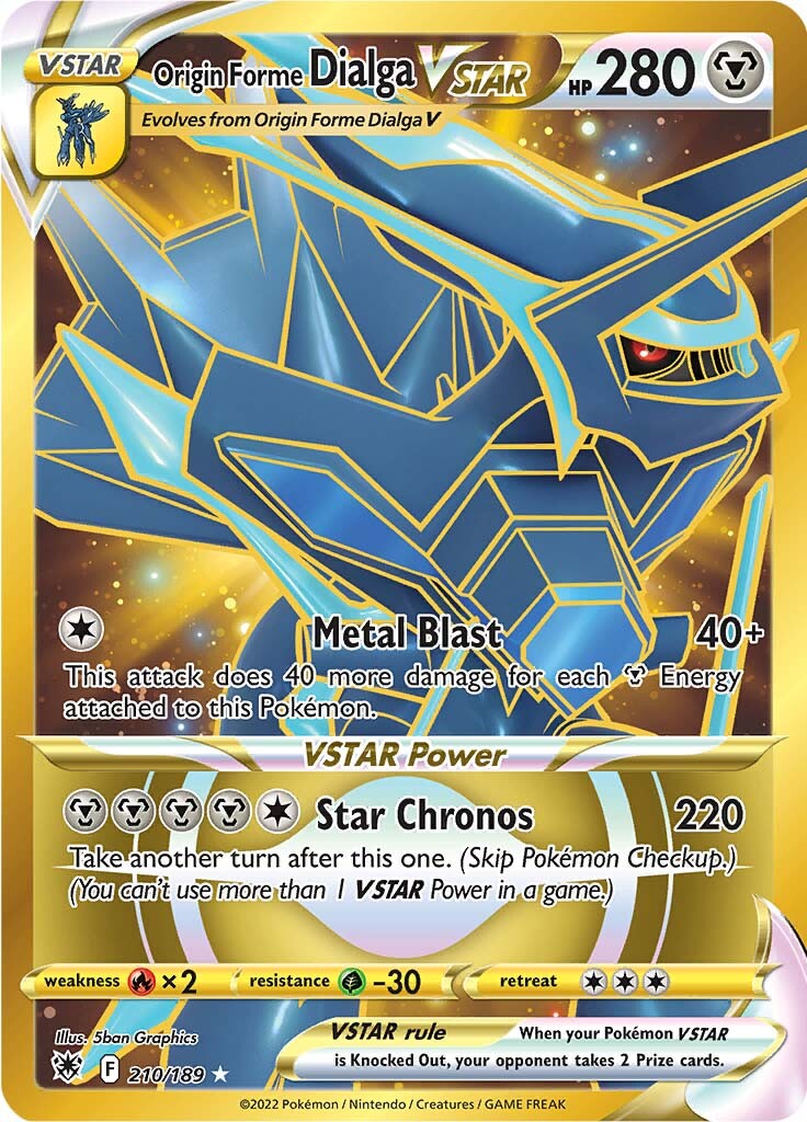 Origin Forme Dialga VSTAR (210/189) [Sword & Shield: Astral Radiance] | Anubis Games and Hobby