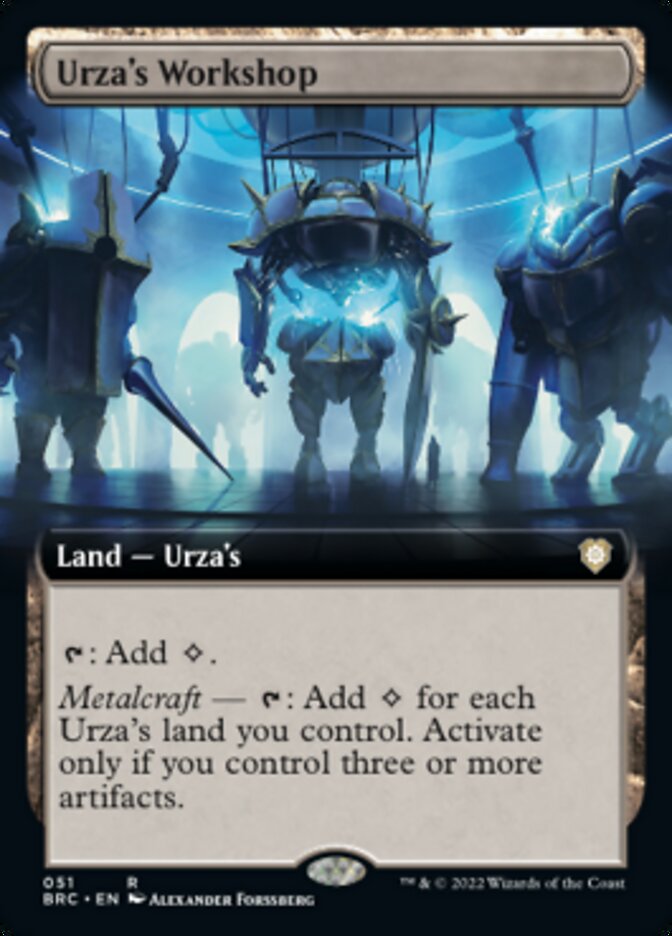 Urza's Workshop (Extended Art) [The Brothers' War Commander] | Anubis Games and Hobby