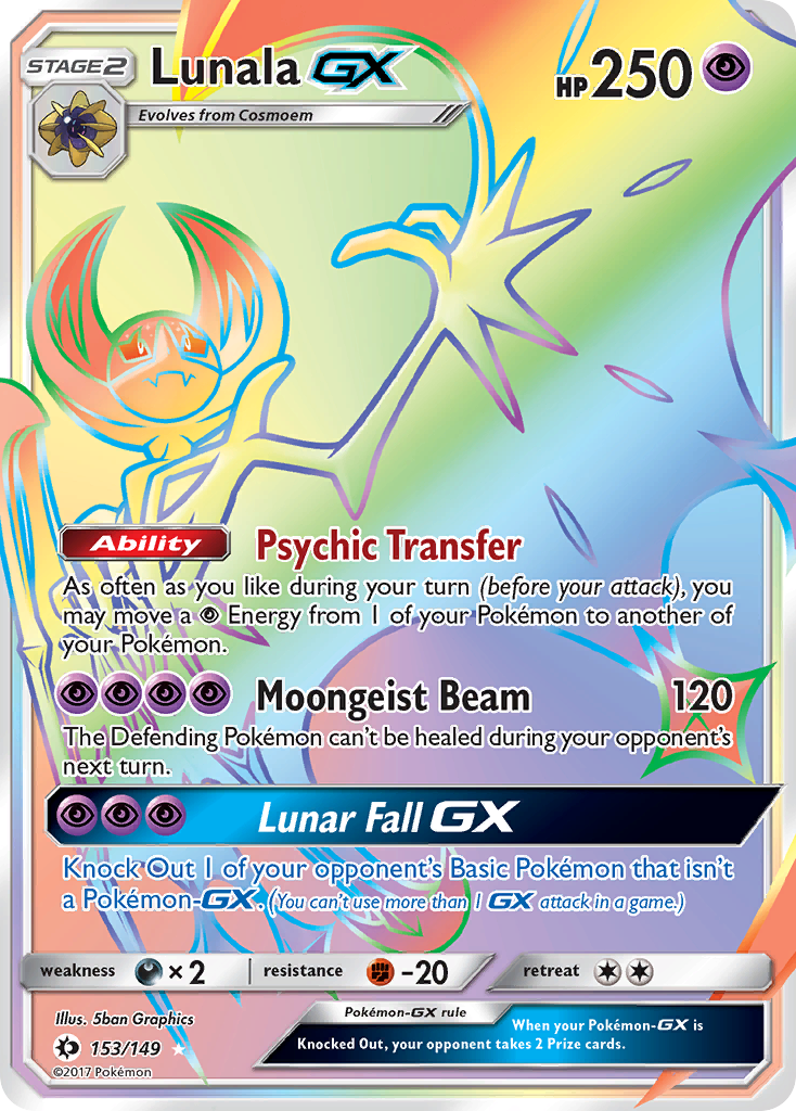 Lunala GX (153/149) [Sun & Moon: Base Set] | Anubis Games and Hobby