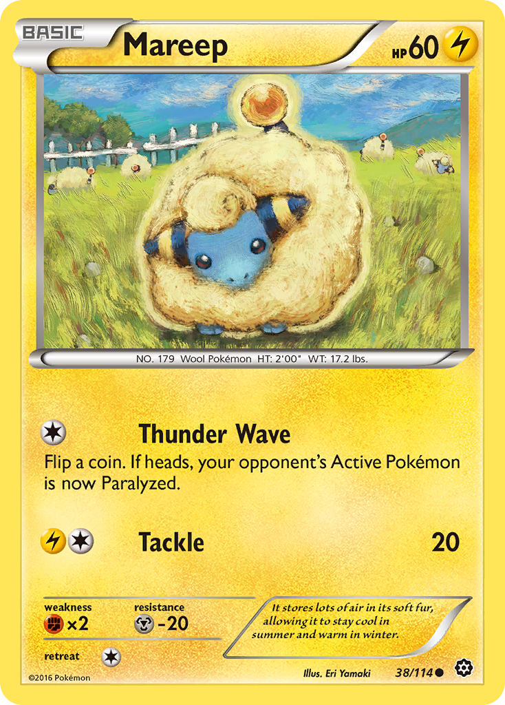 Mareep (38/114) [XY: Steam Siege] | Anubis Games and Hobby