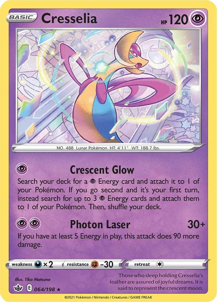 Cresselia (064/198) (Theme Deck Exclusive) [Sword & Shield: Chilling Reign] | Anubis Games and Hobby