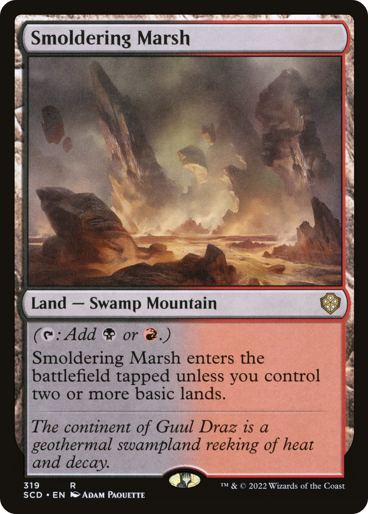 Smoldering Marsh [Starter Commander Decks] | Anubis Games and Hobby