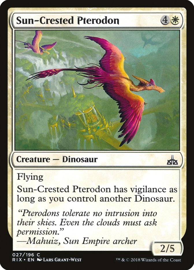 Sun-Crested Pterodon [Rivals of Ixalan] | Anubis Games and Hobby