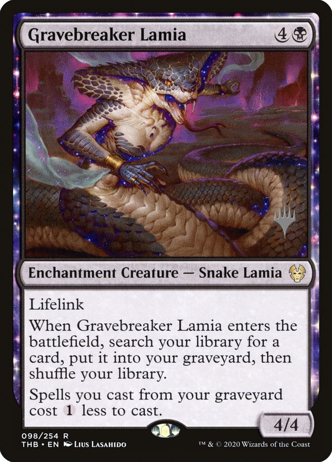 Gravebreaker Lamia (Promo Pack) [Theros Beyond Death Promos] | Anubis Games and Hobby