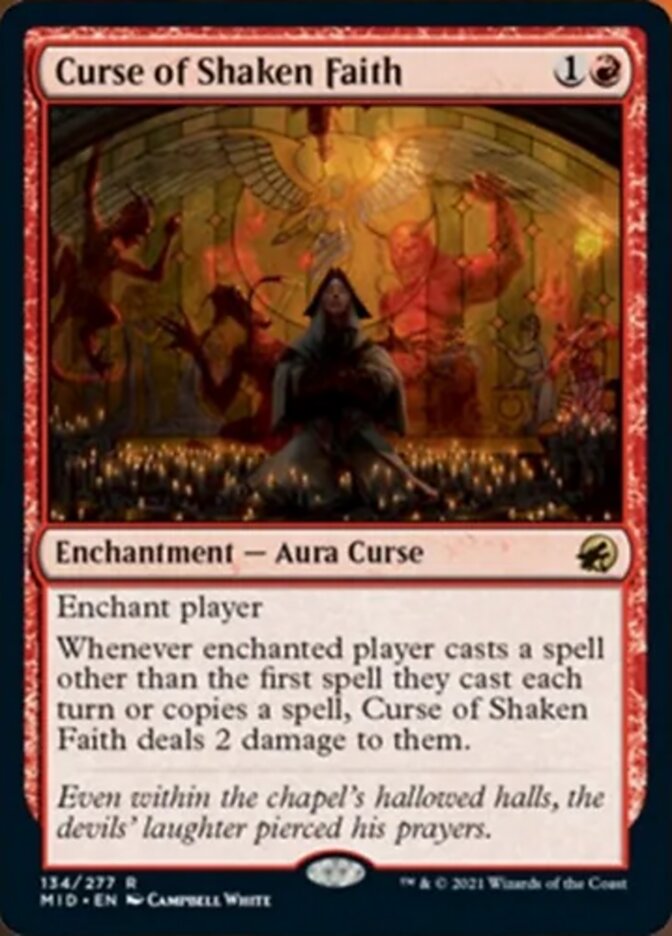 Curse of Shaken Faith [Innistrad: Midnight Hunt] | Anubis Games and Hobby