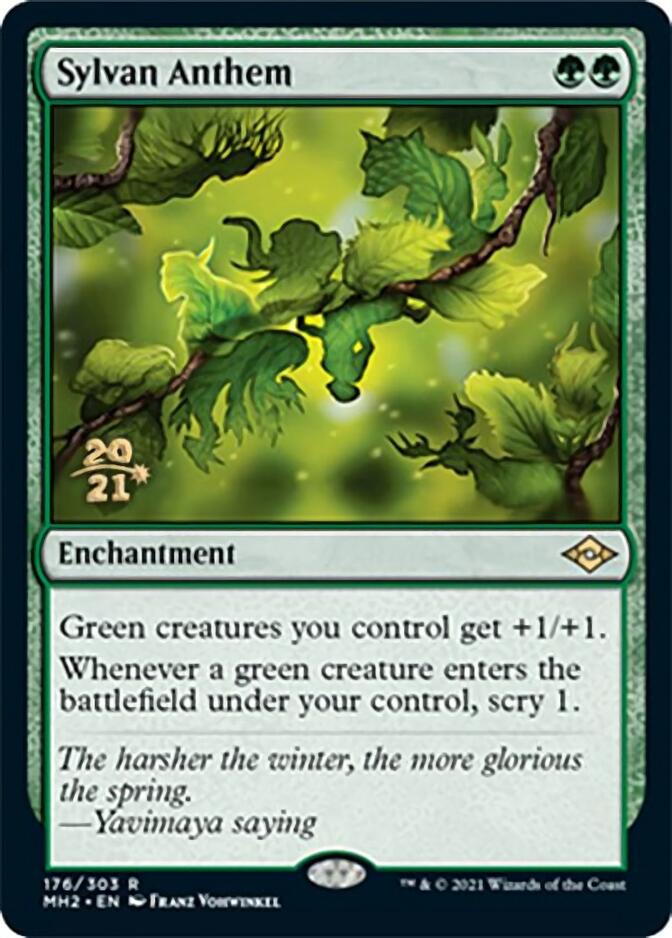 Sylvan Anthem [Modern Horizons 2 Prerelease Promos] | Anubis Games and Hobby